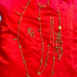 Henri Bendel Spike Stiletto Jewelry Set with Pouch